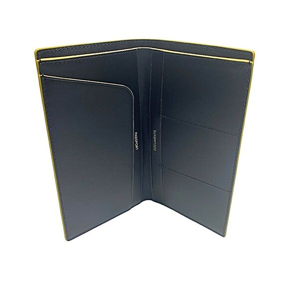 Coach Black Leather Passport Card Wallet Men’s Travel Organizer – Slim Design - Picture 2 of 4